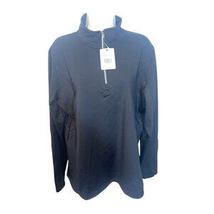 Trimark Women’s Caltech Knit Quarter Zip Black Size XL